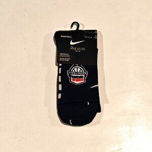Nike USA Elite Basketball Socks Blue/White Crew Adult Size Large (8-12) (42-46)